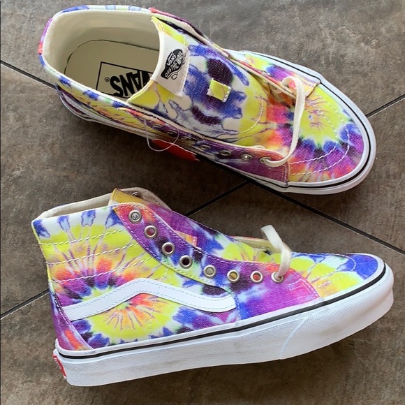 VANS SK8-HI TAPERED WASHED TIE DYE/TRUE White men’ - Picture 3 of 16